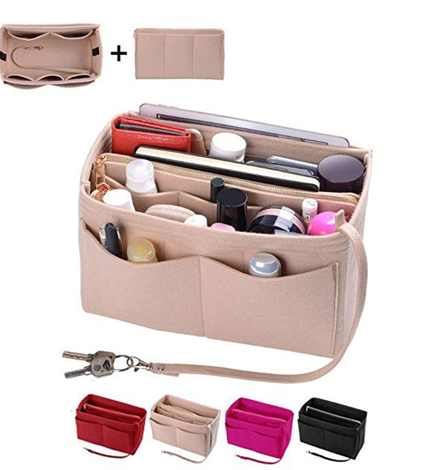 Felt cosmetic bag