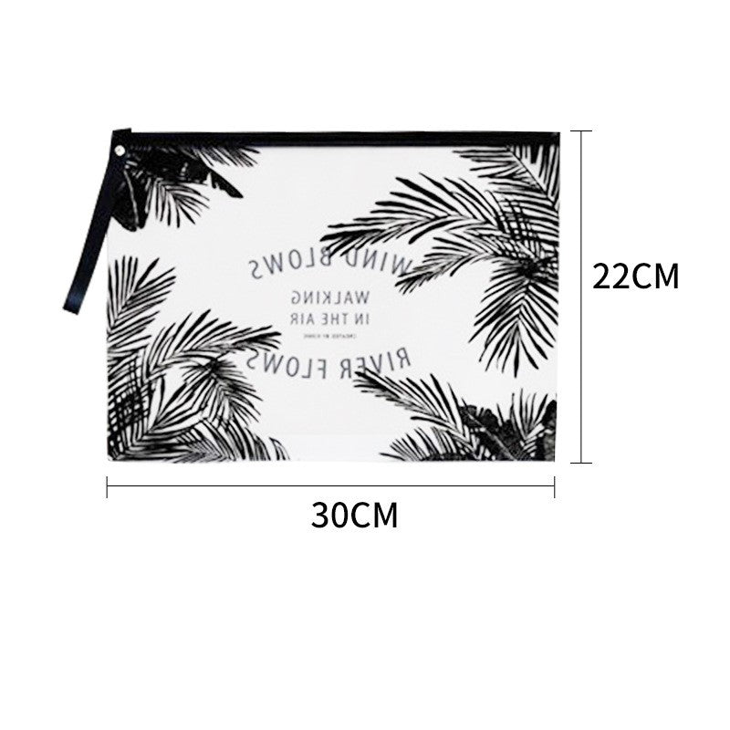 Frosted transparent cosmetic bag