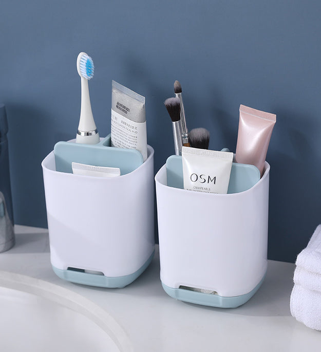 Bathroom Toothpaste Storage Compartment Cosmetics Shelf