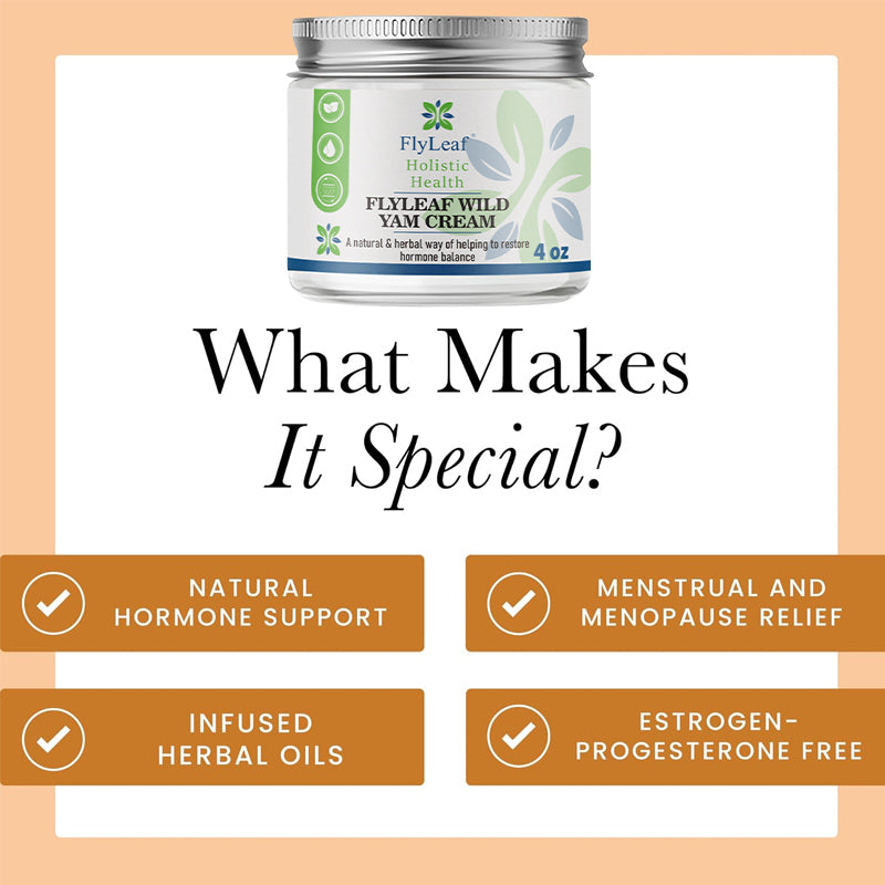 Natural Formula Organic Skin Care Yam Cream Aloe Vera & Red Clover For Menopause Relief Wild Yam Cream Organic