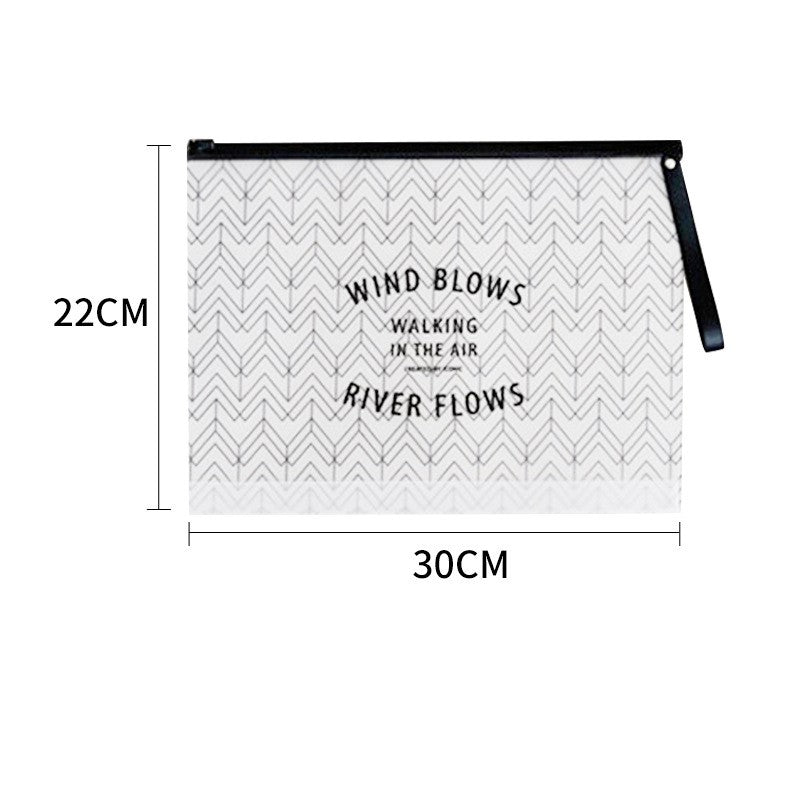 Frosted transparent cosmetic bag