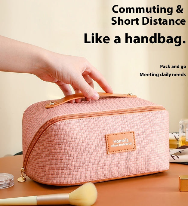 Pillow Cosmetic Bamboo Pattern Cosmetic Storage Bag Large Capacity