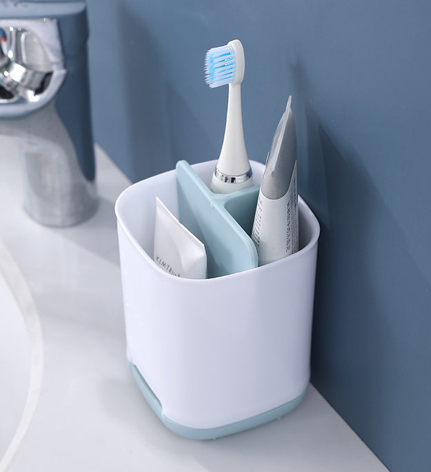 Bathroom Toothpaste Storage Compartment Cosmetics Shelf