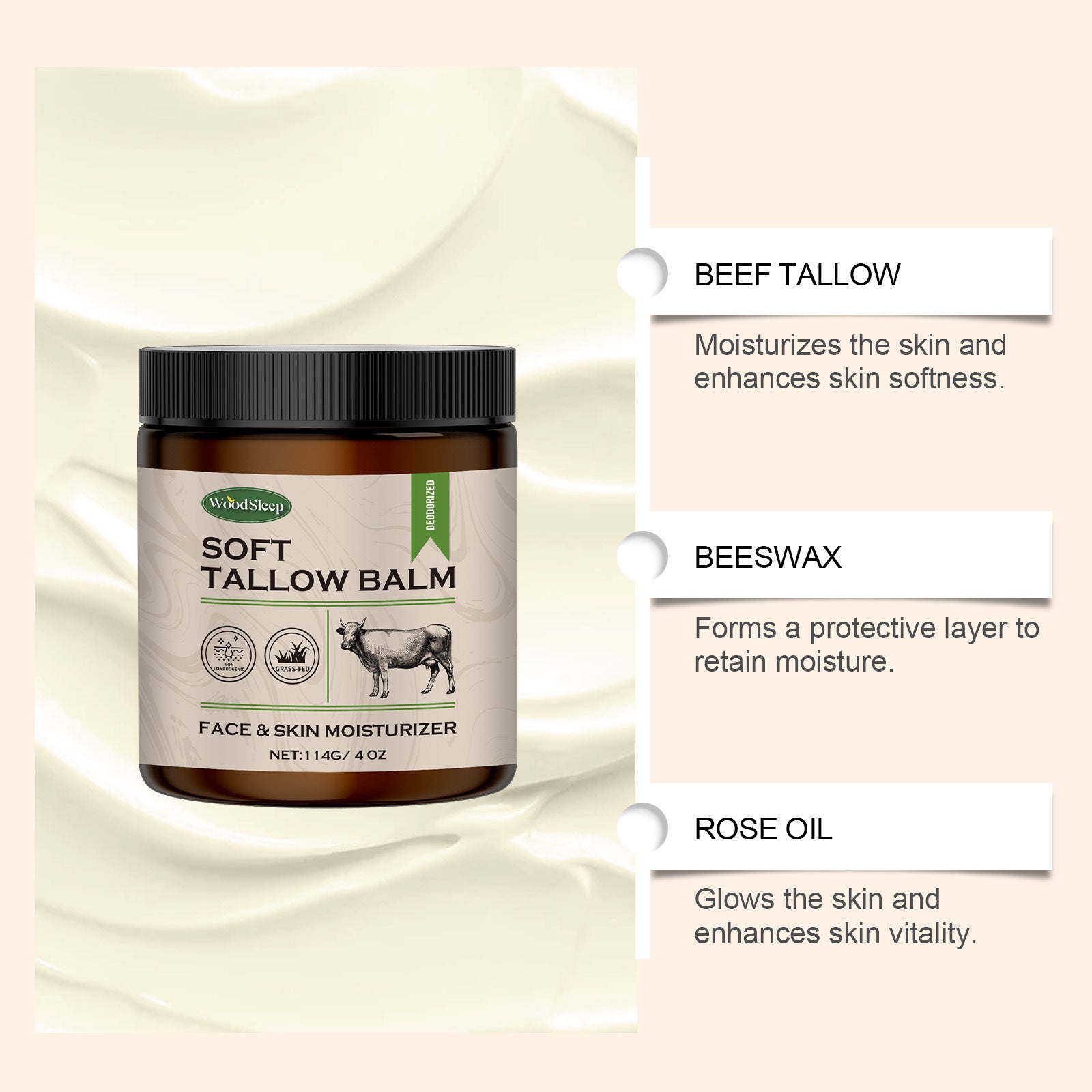 Tallow Moisturizing Cream Body Care Firming