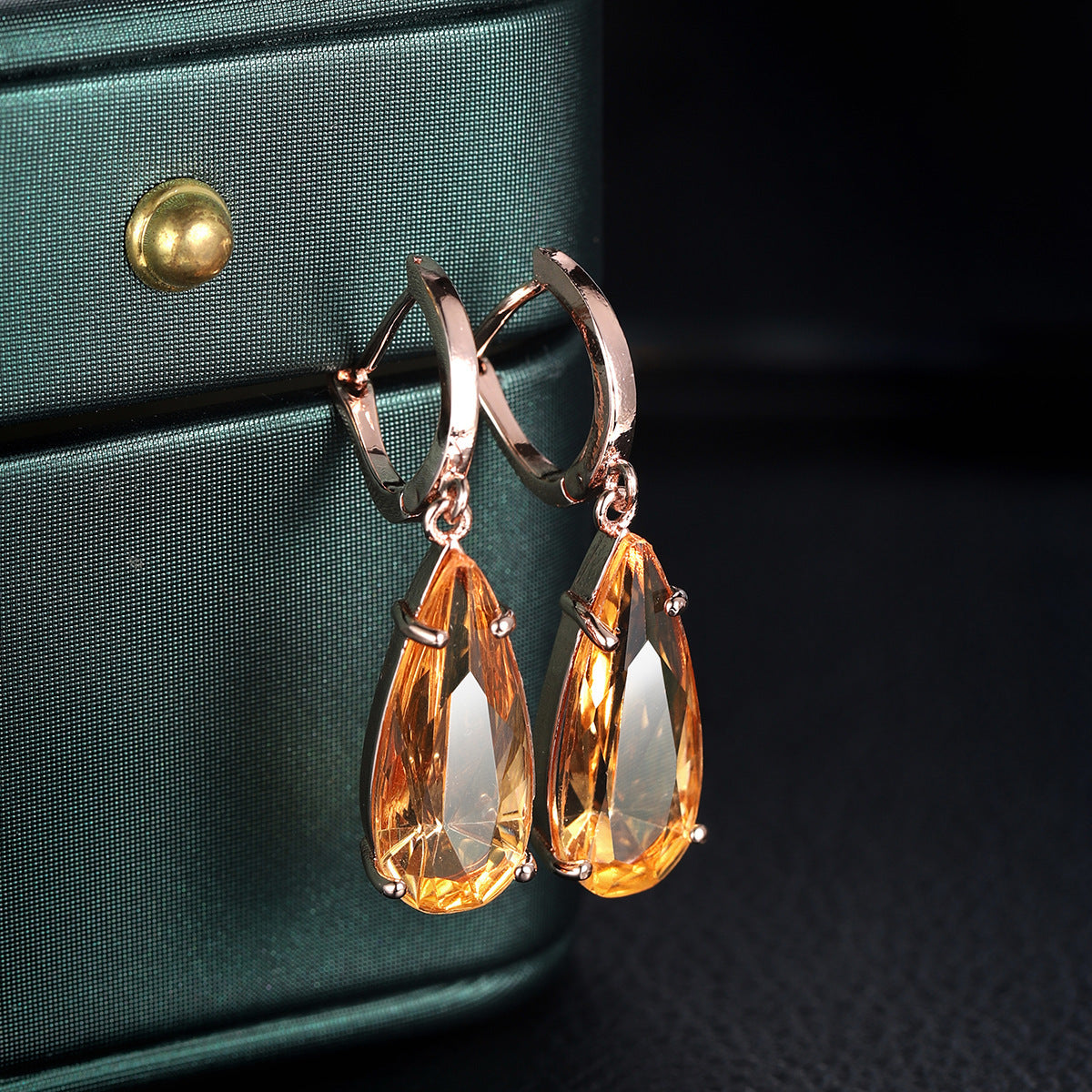 Popular Creative Big Water Drop Pear-shaped Earrings For Women