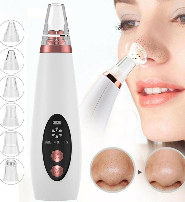 Blackhead Pore Vacuum Cleaner Nose Cleanser Blackheads Remover Blackhead Acne Removal Button Face Suction Beauty Skin Care Tool